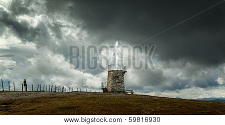 Old town on the mountain