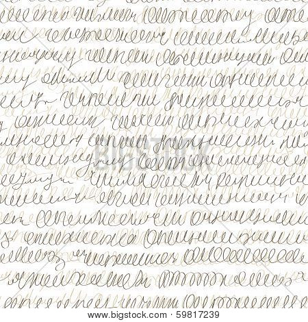 Abstract seamless hand write pattern