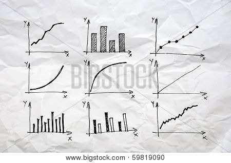 Diagrams And Charts And Other Infographics Drawing