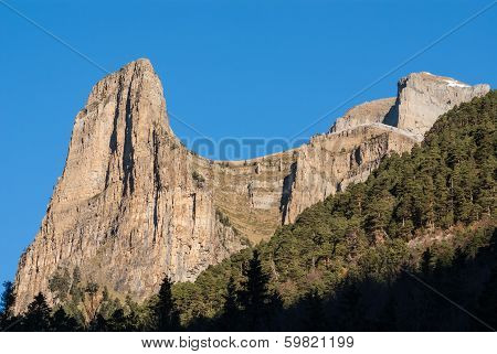 Monte Perdido In Ordesa National Park, Huesca. Spain.