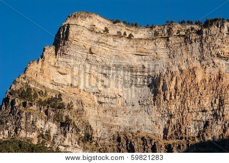 Monte Perdido In Ordesa National Park, Huesca. Spain.