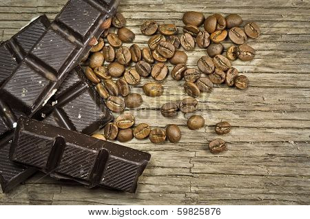 Chocolate with coffee
