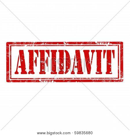 Affidavit-stamp