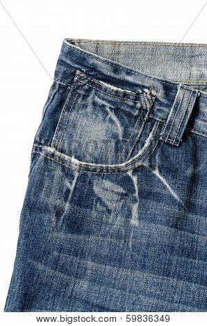 Denim Pocket Closeup : Clipping path included.