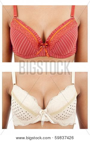 Breast in bra