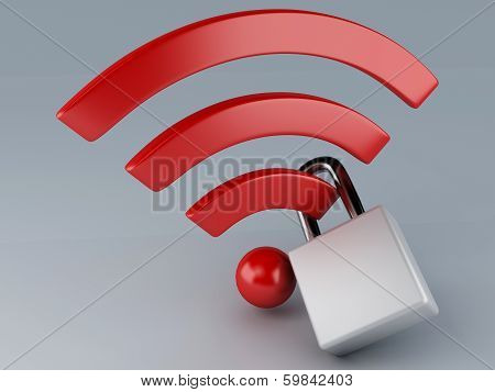 security wifi. internet concept