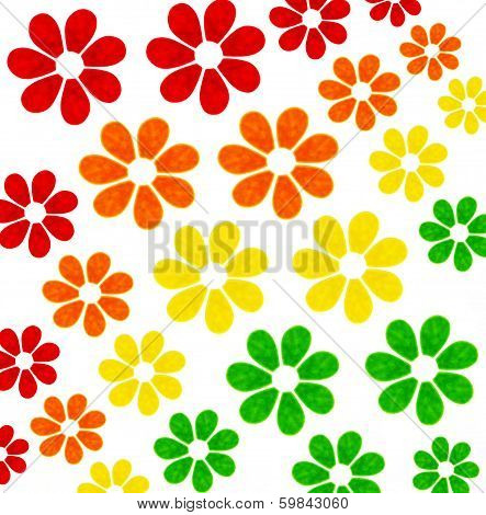 Rainbow Flowers