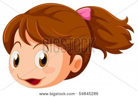 Illustration of a head on white background