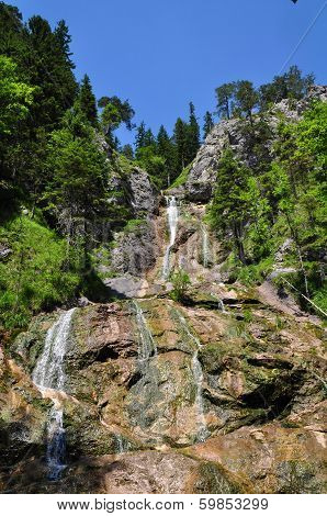 Oetschergraben, a mountain waterfall near to the Oetscher in Austria, Europe