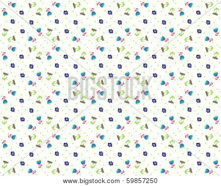 Retro floral background