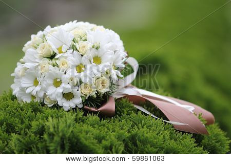 Beautiful White Wedding Bouquet