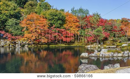 Tenryuji Sogenchi Pond Garden in Kyoto