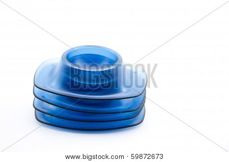 Blue Plastic Egg Cups