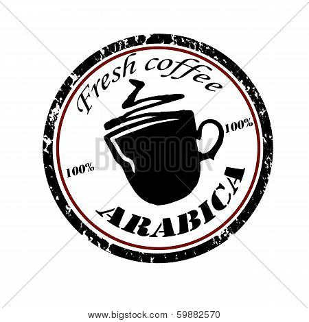 Grunge Stamp Fresh Coffee