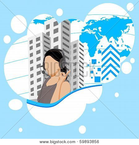 Lady Telephone Operator