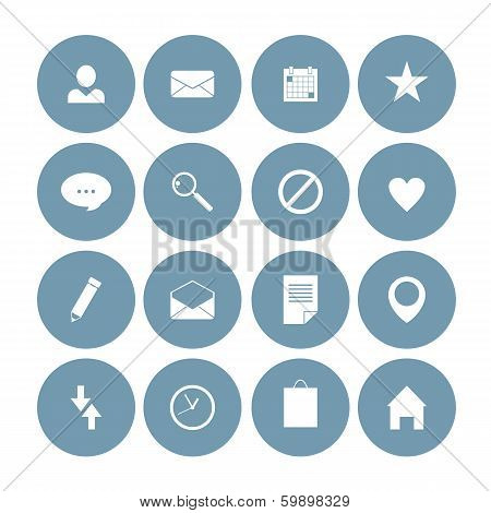 Vector illustration of business icons.