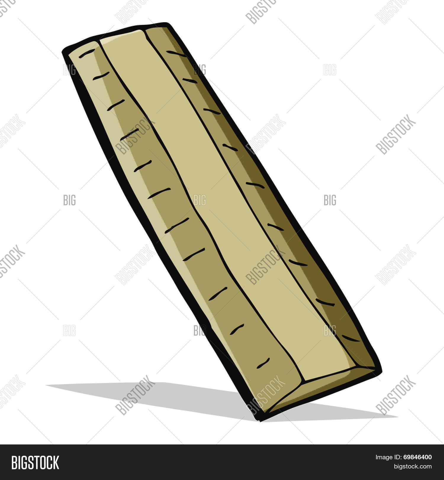 Cartoon Wooden Ruler Image & Photo (Free Trial) Bigstock