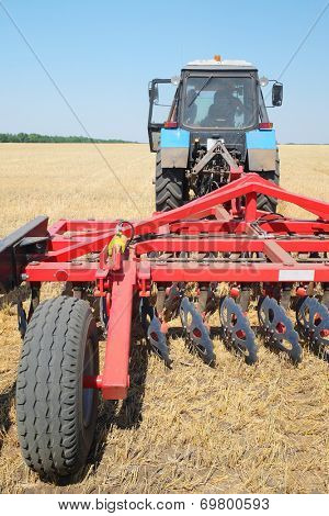 Volgograd, Russia - JULY 31, 2014: Demonstration of agricultural machinery in 