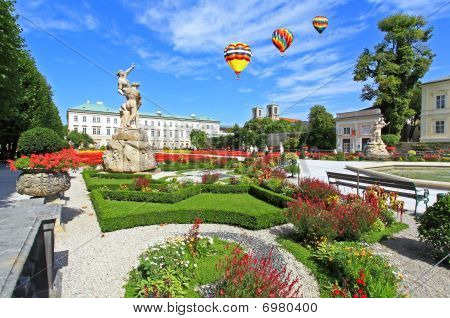 Mirabell-slottet og haven i Salzburg