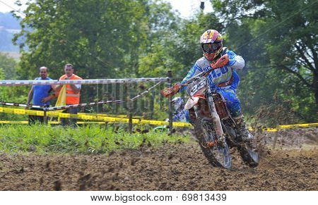 Motocross In Valdesoto, Asturias, Spain..