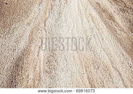Sand Surface After The Rain