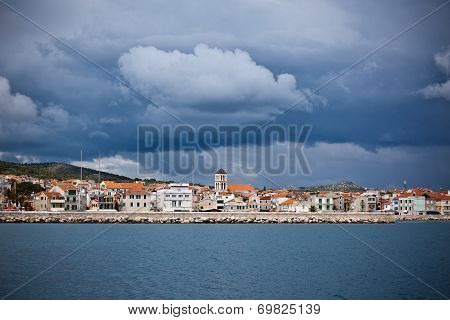 Vodice Is A Small Town On The Adriatic Coast In Croatia