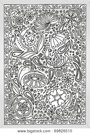 texture with lovely ornaments