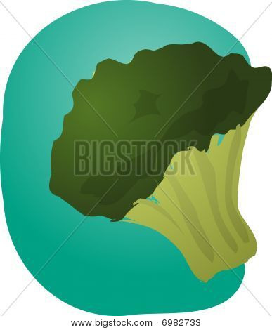 Ilustração de brócolis