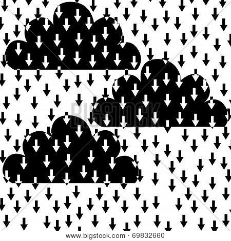 Clouds and arrows
