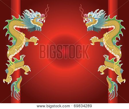 Two Asian Dragons