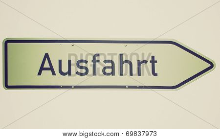 Retro Look Sign