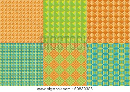 Set Of Geometric Patterns