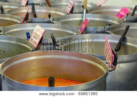 Thai Red Curry In Big Pot