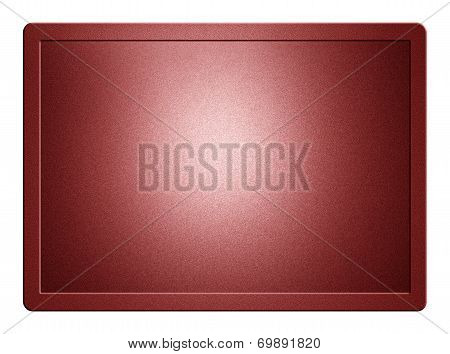 Red Metallic Plate