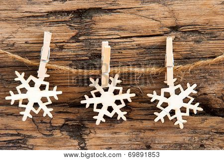 Snowflakes On A Line