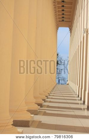 passage on entrance to the theatre