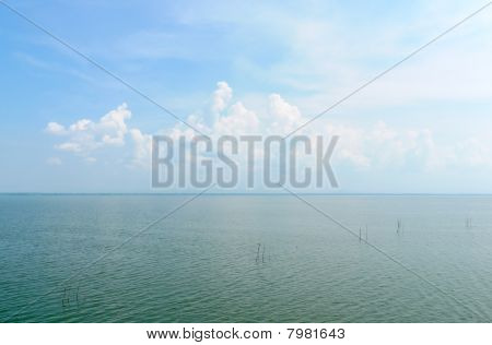 den blauen Himmel