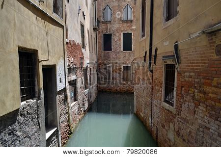 Neglected houses in Venice