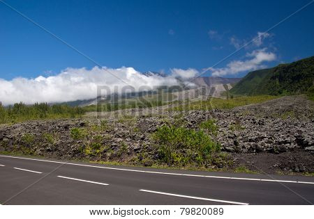 Lava Eruption, Reunion island