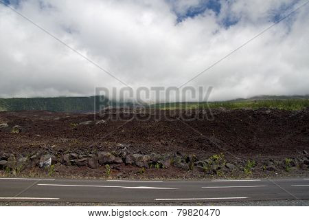 Lava Eruption, Reunion island