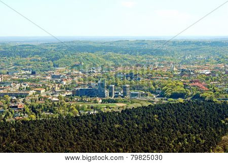Vilnius City Capital Of Lithuania Aerial View