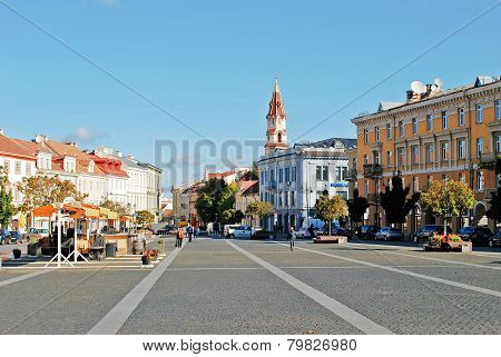 Vilnius City Town Hall Place On September 24, 2014