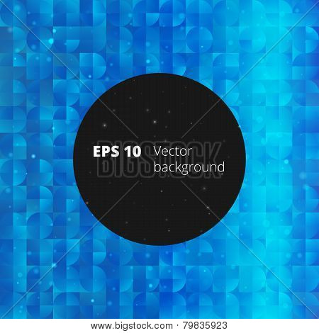 Mosaic from circle and square elements for your design