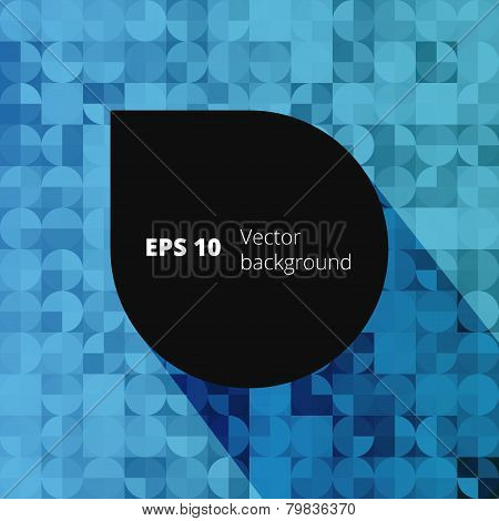 Mosaic from circle and square elements for your design