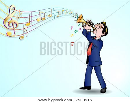 Trumpetista hudební pozadí