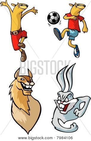 Animais dos desenhos animados