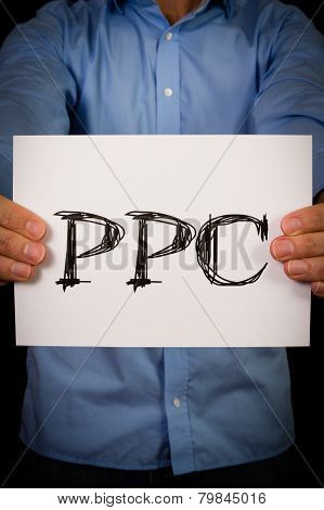 Man With Ppc Sign