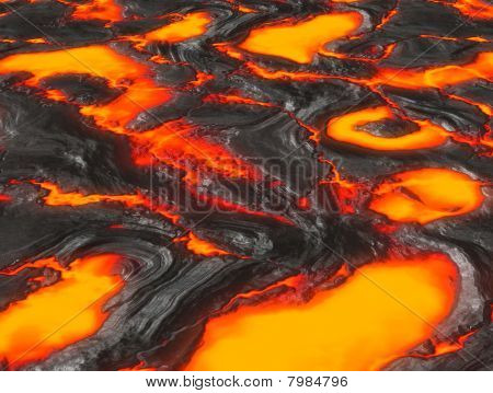 从火山岩浆或熔岩