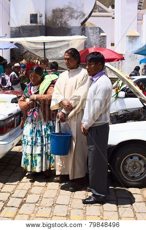 Car Blessing in Copacabana, Bolivia