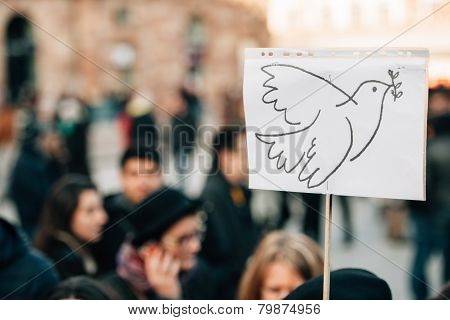 Mass Unity Rally Held In Strasbourg Following Recent Terrorist Attacks